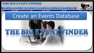 Excel VBA  Events Database Training Tracker  Excel 2010 Part 1 Overview [upl. by Poul]