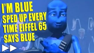 Blue by Eiffel 65 but it gets faster whenever they say Blue [upl. by Carma]