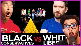 HasanAbi reacts to Black Conservatives vs White Liberals  Middle Ground [upl. by Coffey]