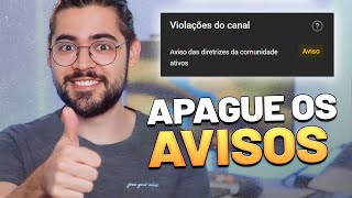 Como APAGAR um ALERTA das diretrizes de comunidade do YOUTUBE [upl. by Macpherson]