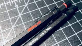 Rotring Rapid Pro vs Rotring 600 Ballpoint Pen Comparison [upl. by Yekciv]