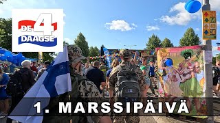 Nijmegen Vierdaagse 2024  1 Marssipäivä [upl. by Einnel]