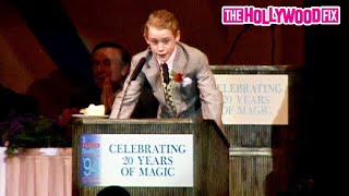 Macaulay Culkin From Home Alone Climbs Up On The Podium To Speak At The 1994 Warner Bros Luncheon [upl. by Rorry]