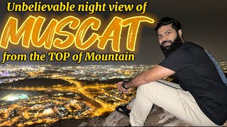 Raining in Muscat 🌧️ 😍 Muscat view from the top of mountain 🏔️ 😱 [upl. by Aiceila]