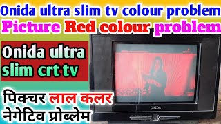 Onida ultra slim tv colour problem  Onida ultra slim tv red colour picture problem [upl. by Greenburg477]