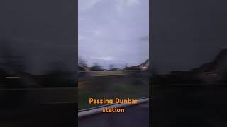 Passing Dunbar Station shorts train britishrail railway britishrailways trainspottinguk [upl. by Olaznog]