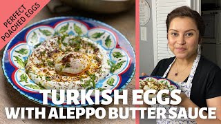 Turkish Poached Eggs Recipe Cilbir with WORLD’S BEST Chili Infused Butter Sauce 😋 Naz It Up [upl. by Ash]