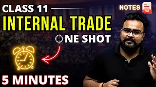 INTERNAL TRADE class 11 ONE SHOT  business studies chapter 10  Gaurav Jain [upl. by Nelia]