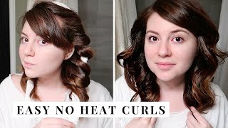 CABELO DE DIVA SEM BABYLISS  NO HEAT CURLS noheat curls [upl. by Eibbed]