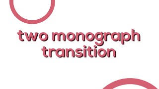 Two monograph transitions on video star [upl. by Jamnes]