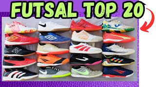 TOP 20 MELHORES CHUTEIRAS FUTSAL 2024 NIKE ADIDAS KIPSTA UMBRO NEW BALANCE PENALTY TOPPER PUMA ASICS [upl. by Nitsirt198]