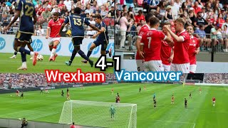 Wrexham Vs Vancouver 41  White caps defeated by Wrexham in preseason friendly [upl. by Labotsirhc833]