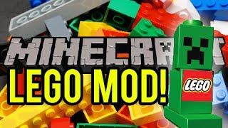 Minecraft   LEGO MOD  Air Drop Lego Bricks to your House [upl. by Amikat981]