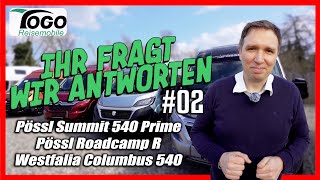 ➡️DER GROßE 540 KASTENWAGEN VERGLEICH🔥 Pössl Summit 540 Westfalia Columbus 540 Pössl Roadcamp R [upl. by Naillil]