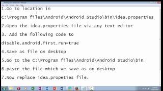 How to solve start up error on Android Studio javalangNullPointerException internal error [upl. by Amador570]