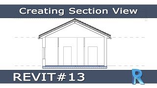 REVIT 13  Creazione e Modifica di una Sezione Creating and Custom Section View [upl. by Lareena]