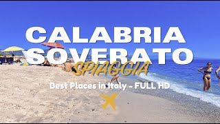 📽️ ITALY 4K  Spiaggia di SOVERATO  CALABRIA CZ 🐚  10 Most Beautiful Places To Visit in Italy [upl. by Stanislaus]