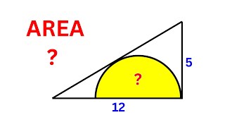 How to find area of semicircle  Nice Geometry Problem  4 Different Methods to Solve [upl. by Anyal775]