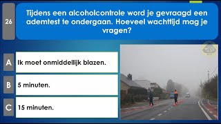 rijbewijs theorie examen belgie 2024  Alcohol en afleiding [upl. by Enirod]