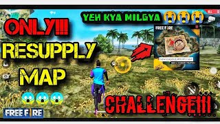 FREE FIRE 🔥 RESUPPLY MAP CHALLENGE WEAPON  DEATH SQUAD OFFICIAL [upl. by Elinad189]