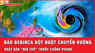 Cơn bão cường độ mạnh Bebinca đột ngột chuyển hướng Nhật Bản “nín thở” trước cuồng phong  Thời sự [upl. by Aizirk]