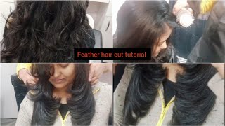 Feather hair cut step by step haircut youtubevideo viral [upl. by Remsen194]