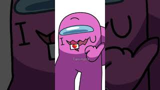 Among us Rodamrix  I ❤️ LOVE YOU  Pink x Purple  animation meme amongus rodamrix tanimate [upl. by Fenner]