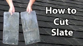 How to CUT SLATE  How to cut slates Thick or Thin DIY or Trade [upl. by Nalak]