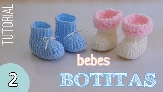 Como tejer botitas para bebes 22 [upl. by Hillell956]