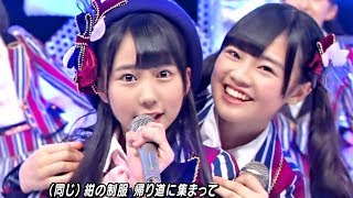 【Full HD 60fps】 HKT48 桜、みんなで食べた 20140214 LIVE Mステ初出演回 [upl. by Iolanthe]