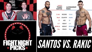 UFC 259 Thiago Santos vs Aleksandar Rakic Prediction [upl. by Rik]