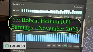 Bobcat Helium Miner Profits  November 2023 [upl. by Stephana792]