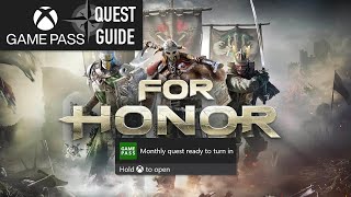 For Honor Monthly Xbox Game Pass Quest Guide  Complete One Objective Below Get 2 Kills [upl. by Llohcin]