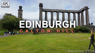 Calton Hill Walking Tour Explore Edinburgh’s Panoramic Views in 4K [upl. by Ttennaj]