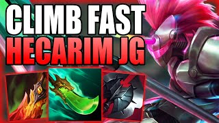 HOW TO USE HECARIM JUNGLE IN ORDER TO CLIMB OUT OF LOW ELO QUICKLY Gameplay Guide League of Legends [upl. by Eitten146]