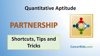 Partnership  Shortcuts amp Tricks for Placement Tests Job Interviews amp Exams [upl. by Islean]