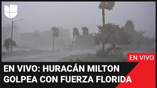 Huracán Milton EN VIVO el ciclón golpea con furia y avanza hacia el interior tras tocar tierra [upl. by Gala]