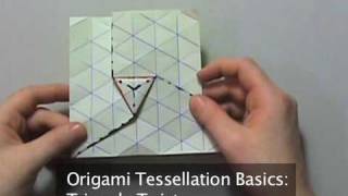 Origami Tessellation Basics Triangle Twist [upl. by Kenton]