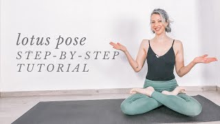 HOW TO DO PADMASANA  full lotus pose for beginners [upl. by Burnside]