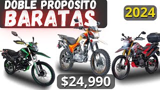 10 motos DOBLE PROPOSITO más BARATAS en MEXICO 2024 [upl. by Auohc500]