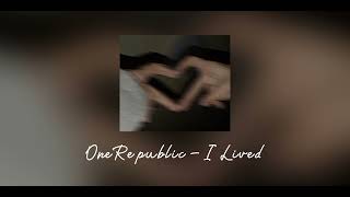 I Lived Speed Up  OneRepublic [upl. by Demitria642]