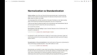 Normalization vs Standardization [upl. by Macfadyn]