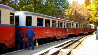 Elromlott mozdony a Gyermekvasúton  Childrens Railway in Budapest [upl. by Hanan]