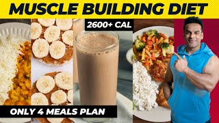 Only 4 Meal Plan To Build Muscle  Full Day of Eating  Yatinder Singh [upl. by Gutow459]