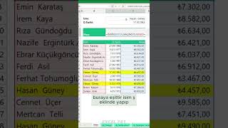 Excelde Birden Fazla Koşula Göre Veri Çekme  EXCEL 751 exceldersleri excel751 [upl. by Robinia]