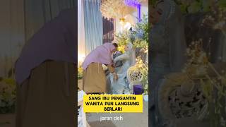 pengantin wanita kesurupan ‼️‼️ kesurupan pengantinviral nikah manten pengantin shorts [upl. by Arianie]