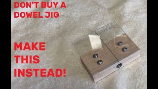 Dont buy a dowel jig  make one woodworking tools [upl. by Aikemehs]