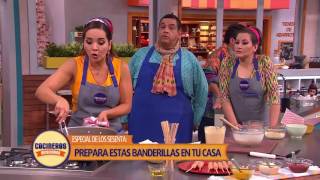 Receta Banderillas  Cocineros Mexicanos [upl. by Anavi]