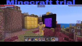 Minecraft trial survival gameplay outpost ahead [upl. by Salokcin]