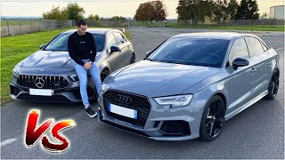 NOUVELLE A45S AMG VS AUDI RS3  😱 DRAG RACE [upl. by Yelrak180]